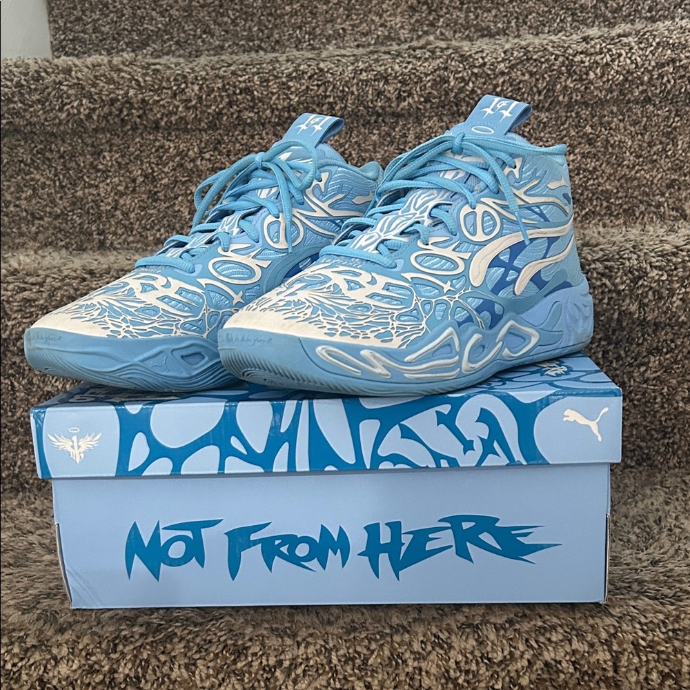 Puma Light Blue Graphic High-Tops